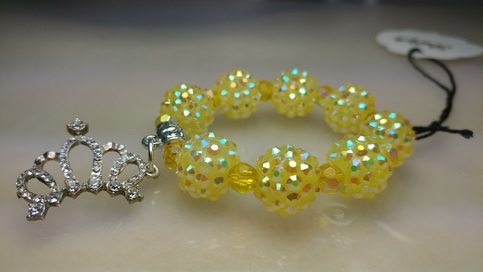 Acrylic Disco ball bracelet 