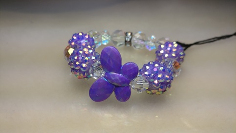 Acrylic Disco ball bracelet 