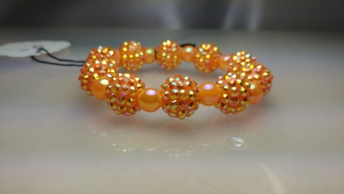 Acrylic Disco ball bracelet 