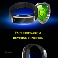 Recording Wristband Voice Control Music Player Smart Watch Bracelet - Thumbnail 4