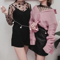 Sexy Mesh Lining Shirt - Thumbnail 1