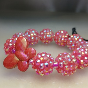 Acrylic Disco ball bracelet 