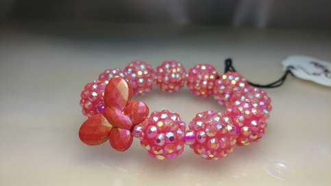 Acrylic Disco ball bracelet 