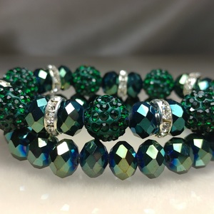 Glass Crystal Bracelet Set