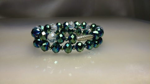 Glass Crystal Bracelet Set