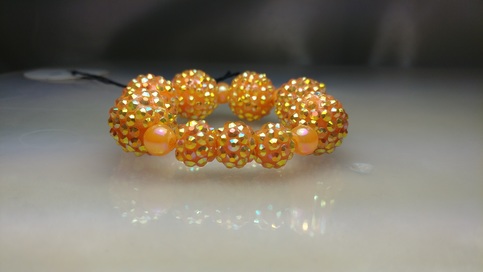 Acrylic Disco ball bracelet 