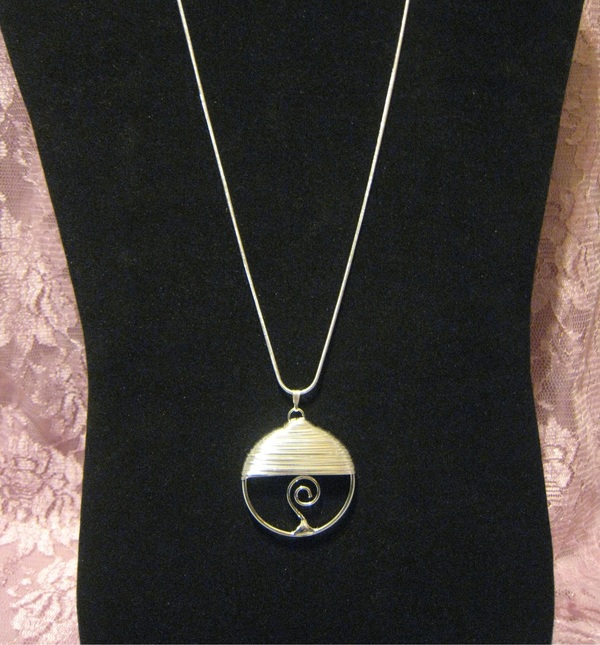 Round Wire Wrapped Necklace