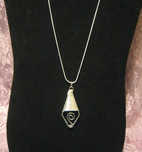Diamond Wire Wrapped Necklace