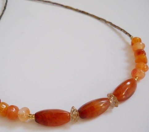 Peachy Keen Bead Necklace