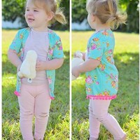 Pink Sparkle Distressed Jeggings - Thumbnail 1