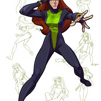 New jean grey print