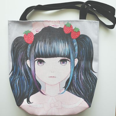 Nakayoshi strawberry tote bag