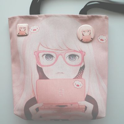 Gamegirl girl Tote Bag
