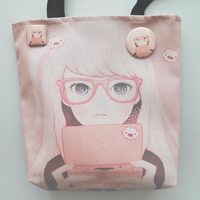 Gamegirl girl Tote Bag - Thumbnail 1