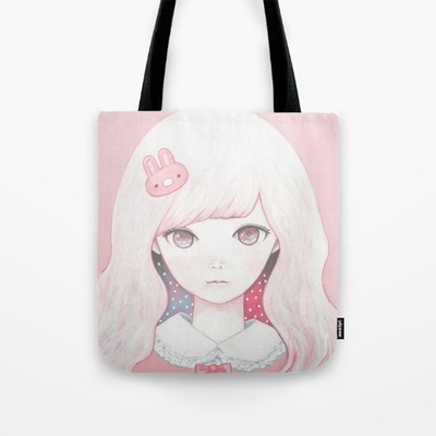Usagi february tote bag