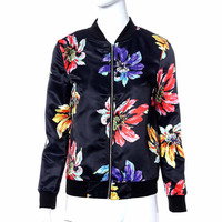 Floral Bomber Jacket - Thumbnail 2