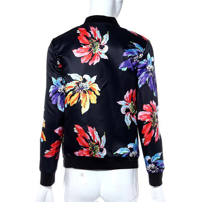 Floral bomber jacket