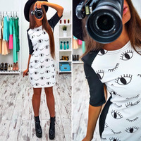 Hot Print Mini Dress - Thumbnail 2