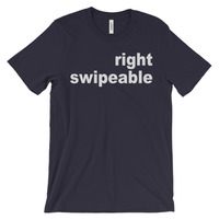 Swipe Right Unisex short sleeve t-shirt - Thumbnail 2