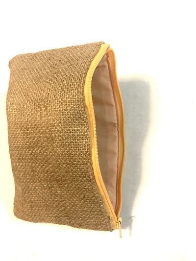 Dinner Clutch - rustic burlap