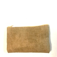 Dinner Clutch - rustic burlap - Thumbnail 1