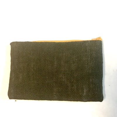 Dinner clutch - army burlap