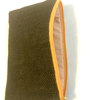 Dinner Clutch - army burlap - Thumbnail 1