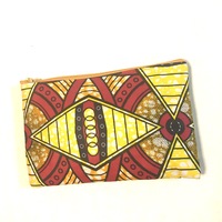 Dinner Clutch - pink, yellow - Thumbnail 1