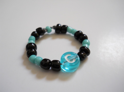 Letter C Bead Ring