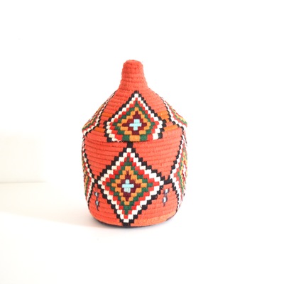  sold sold sold berber basket handwoven vintage moroccan wool lidded basket