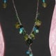 Green Acrylic & Glass Necklace Set - Thumbnail 1