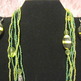 Green Acrylic & Glass Necklace Set - Thumbnail 2