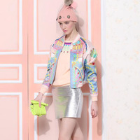 Colorful Bomber Jacket - Thumbnail 2