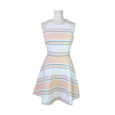 ELIZABETH AND JAMES "Magdalena" Striped Cady Dress