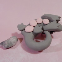 Pink and Grey Rock Dragon - Thumbnail 1