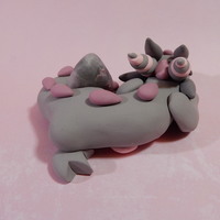 Pink and Grey Rock Dragon - Thumbnail 2