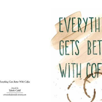Coffee greeting card