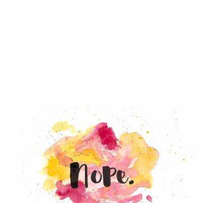 Nope. greeting card