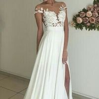 Sexy see through prom dress,lace wedding dress, beach wedding gown, prom dresses 2017 - Thumbnail 1