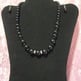 Black Cultura Glass Pearl Necklace Set - Thumbnail 1