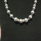 Gray Cultura Glass Pearl Necklace Set - Thumbnail 2