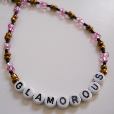 Glamorous bead necklace