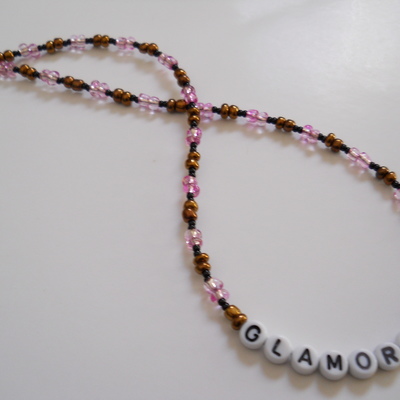 Glamorous bead necklace
