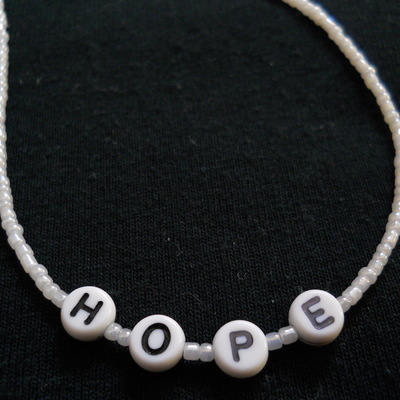 Hope bead necklace