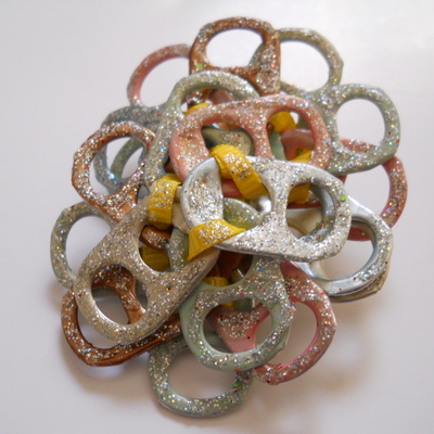 Silver pastel tab pin