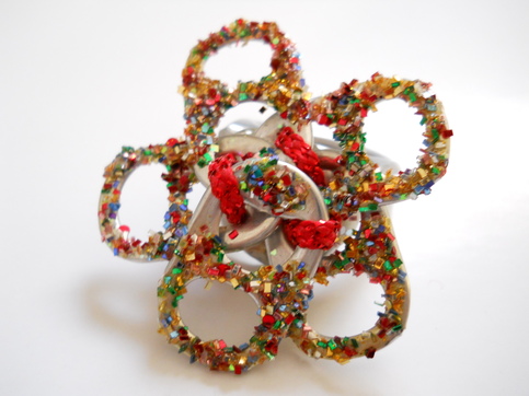 Mini Golden Rainbow Tab Ring