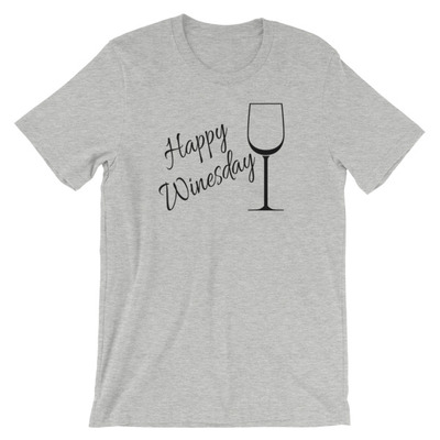 Happy Winesday Unisex short sleeve t-shirt