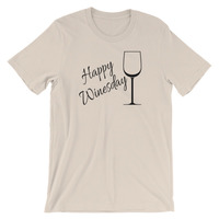Happy Winesday Unisex short sleeve t-shirt - Thumbnail 2