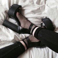 Babydoll Fishnet Socks - Thumbnail 1