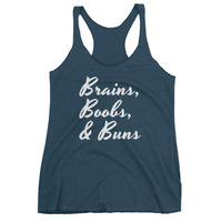 Brains, Boobs, & Buns Women's tank top - Thumbnail 1